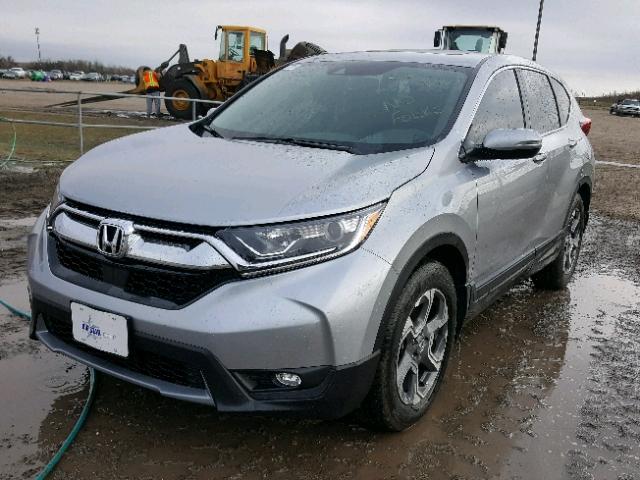 7FARW1H58HE028030 - 2017 HONDA CR-V EX SILVER photo 2