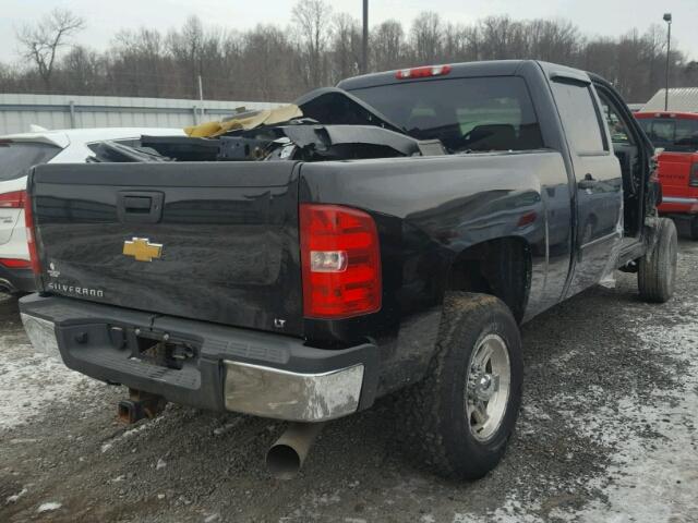 1GCHK23698F148780 - 2008 CHEVROLET SILVERADO BLACK photo 4