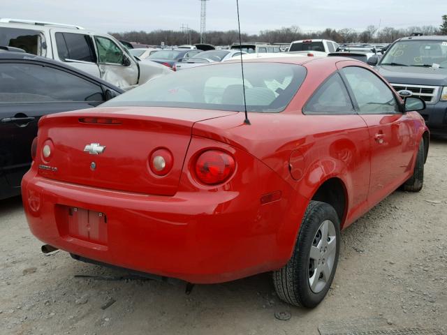 1G1AK15F067874584 - 2006 CHEVROLET COBALT LS RED photo 4