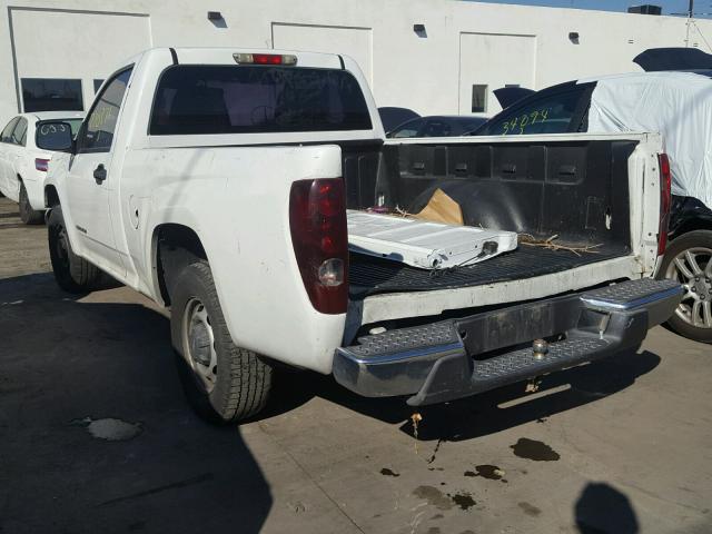 1GTCS148258247185 - 2005 GMC CANYON WHITE photo 3