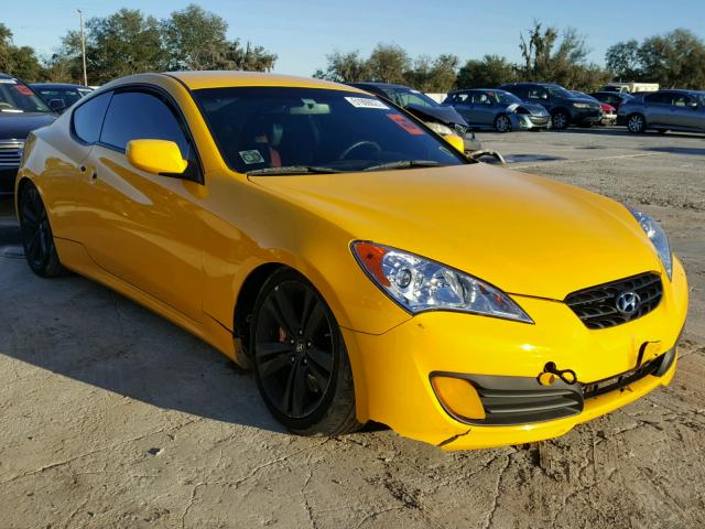 KMHHU6KH3CU065642 - 2012 HYUNDAI GENESIS CO YELLOW photo 1