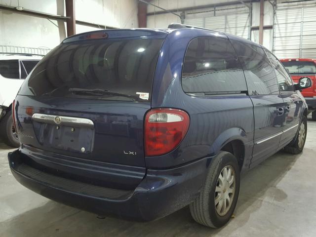 2C4GP54L92R729151 - 2002 CHRYSLER TOWN & COU BLUE photo 4