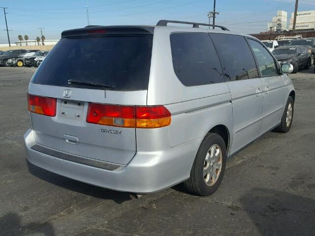 2HKRL18652H531584 - 2002 HONDA ODYSSEY EX SILVER photo 4