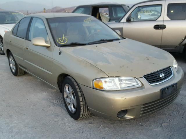 3N1CB51DX2L634494 - 2002 NISSAN SENTRA XE BEIGE photo 1