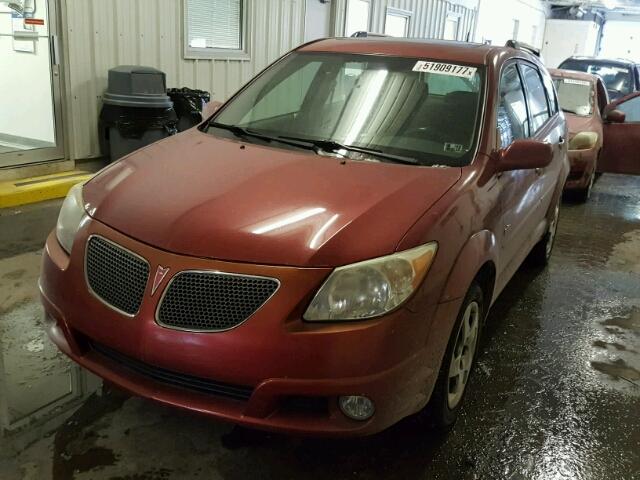 5Y2SM63845Z471475 - 2005 PONTIAC VIBE RED photo 2