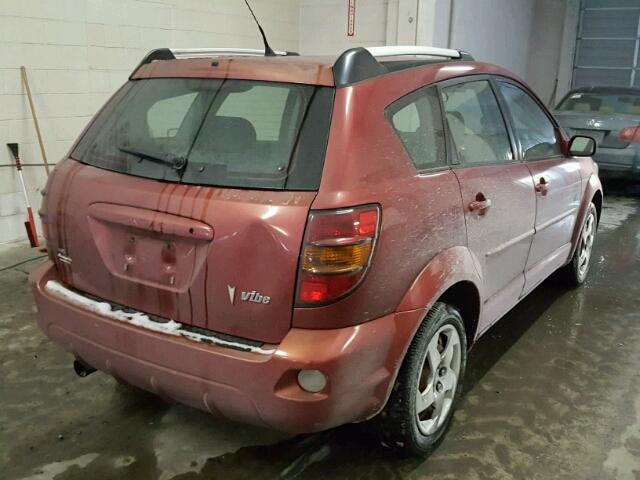 5Y2SM63845Z471475 - 2005 PONTIAC VIBE RED photo 4