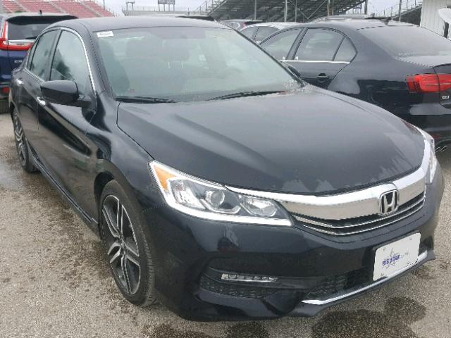 1HGCR2F50HA275974 - 2017 HONDA ACCORD SPO BLACK photo 1