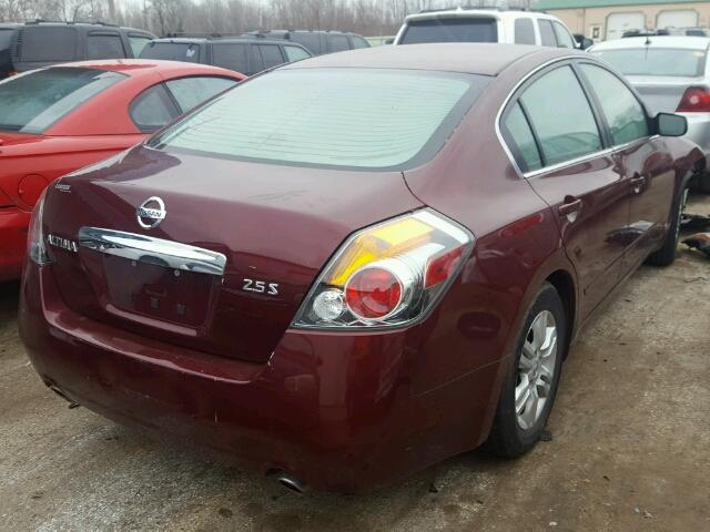 1N4AL2AP8CN506935 - 2012 NISSAN ALTIMA BAS MAROON photo 4