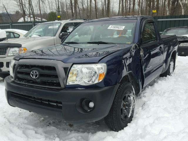 5TENX22N57Z327705 - 2007 TOYOTA TACOMA BLUE photo 2