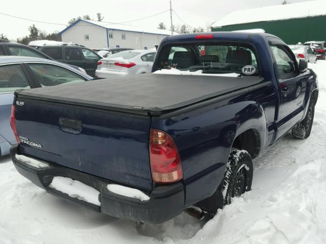 5TENX22N57Z327705 - 2007 TOYOTA TACOMA BLUE photo 4