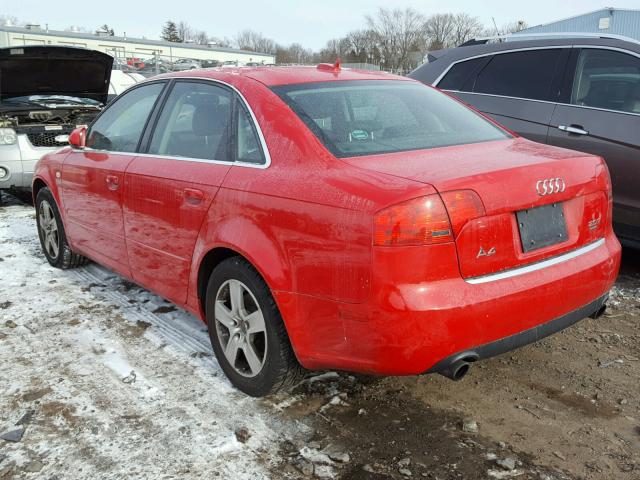 WAUDF78E36A124420 - 2006 AUDI A4 2.0T QU RED photo 3