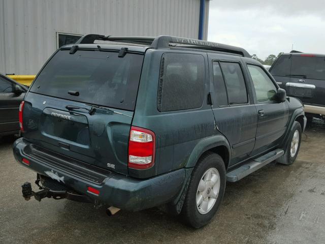 JN8DR09X52W656089 - 2002 NISSAN PATHFINDER GREEN photo 4