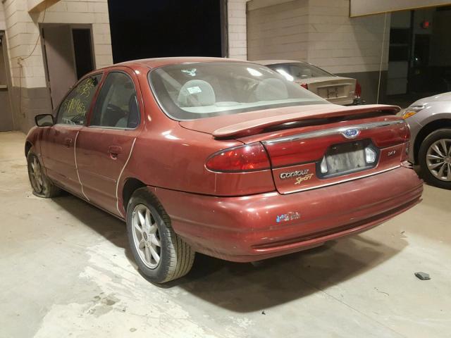 1FAFP66LXYK100154 - 2000 FORD CONTOUR SE RED photo 3