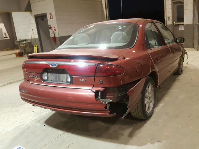 1FAFP66LXYK100154 - 2000 FORD CONTOUR SE RED photo 4