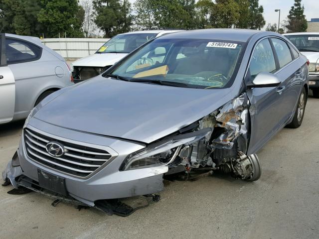 5NPE24AF6GH378721 - 2016 HYUNDAI SONATA SE GRAY photo 2