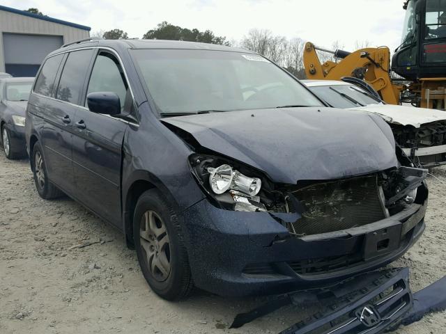 5FNRL38737B015962 - 2007 HONDA ODYSSEY EX BLUE photo 1