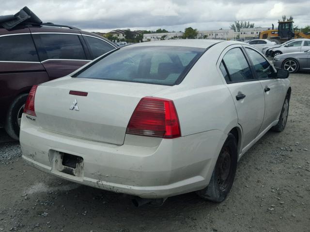 4A3AB26F04E110672 - 2004 MITSUBISHI GALANT DE WHITE photo 4