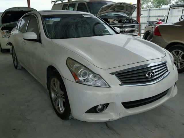 JN1CV6AP1DM302511 - 2013 INFINITI G37 BASE WHITE photo 1