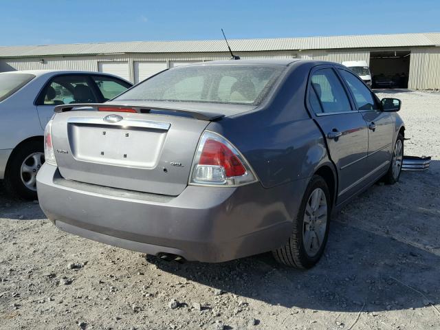 3FAHP08Z37R274908 - 2007 FORD FUSION SEL GRAY photo 4