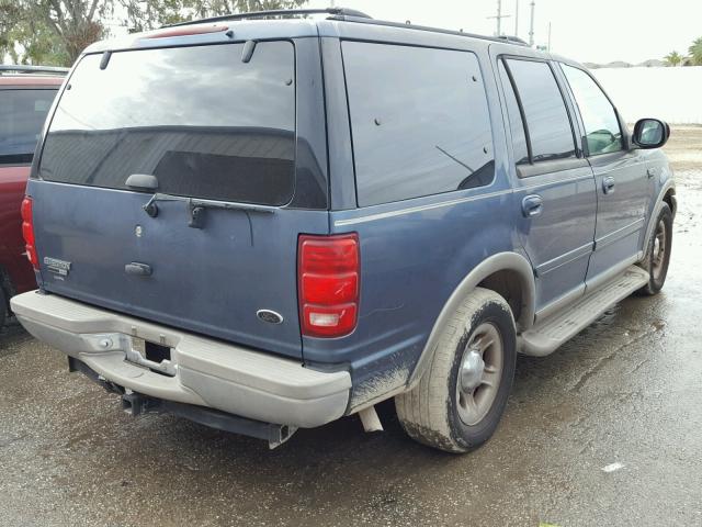 1FMRU17L5YLA99714 - 2000 FORD EXPEDITION BLUE photo 4