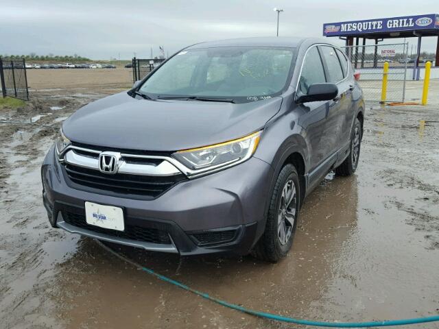 7FARW5H30HE008909 - 2017 HONDA CR-V LX GRAY photo 2