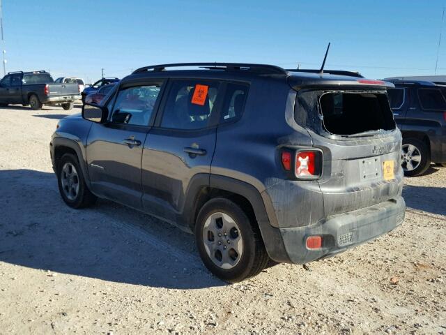 ZACCJAABXHPE80778 - 2017 JEEP RENEGADE S BLACK photo 3