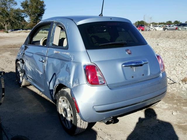 3C3CFFAR2DT514229 - 2013 FIAT 500 POP BLUE photo 3