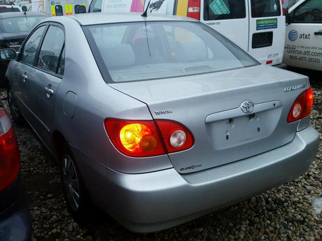 1NXBR32E14Z315702 - 2004 TOYOTA COROLLA CE SILVER photo 3