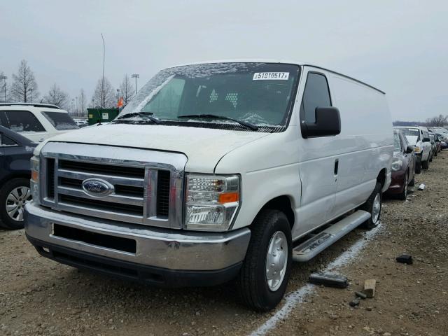 1FTNE24W68DB03364 - 2008 FORD ECONOLINE WHITE photo 2