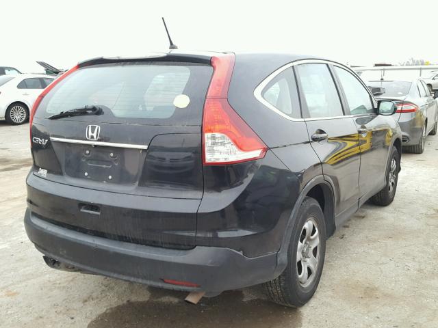 5J6RM3H34DL030452 - 2013 HONDA CR-V LX BLACK photo 4