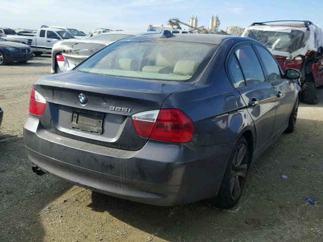 WBAVB13576KX41107 - 2006 BMW 325 I GRAY photo 4