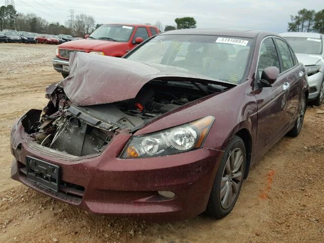 1HGCP3F88CA014509 - 2012 HONDA ACCORD EXL MAROON photo 2