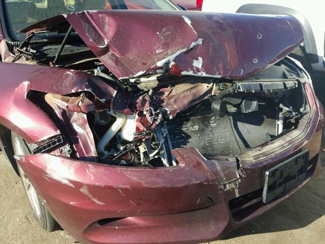 1HGCP3F88CA014509 - 2012 HONDA ACCORD EXL MAROON photo 9