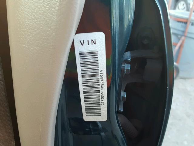 4S6DM58WX14402732 - 2001 HONDA PASSPORT E GREEN photo 10