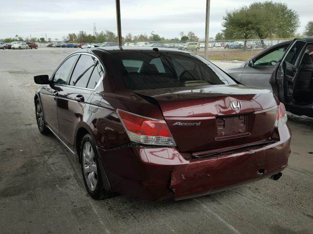 1HGCP26878A103540 - 2008 HONDA ACCORD EXL MAROON photo 3