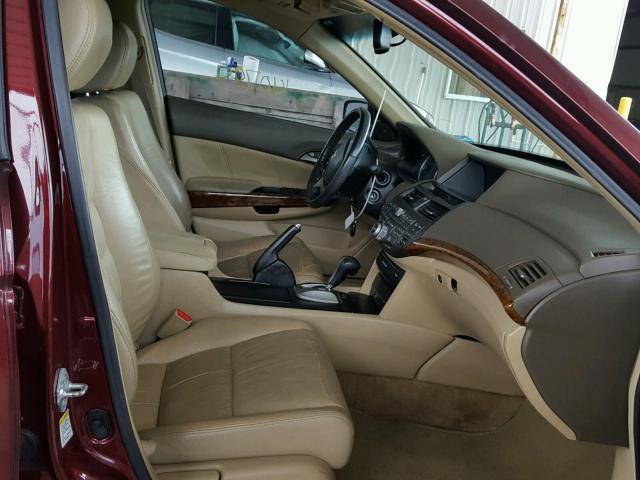 1HGCP26878A103540 - 2008 HONDA ACCORD EXL MAROON photo 5