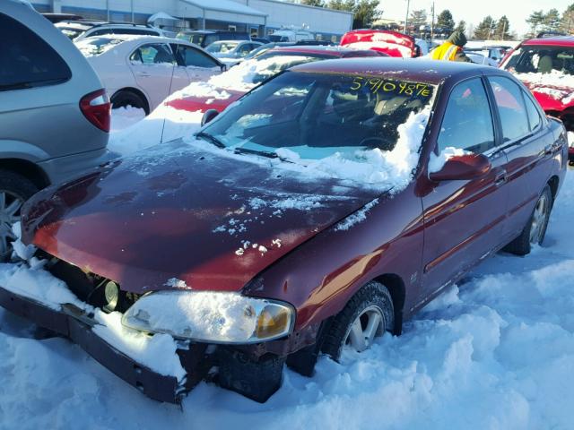 3N1AB51AX3L734514 - 2003 NISSAN SENTRA SE- MAROON photo 2