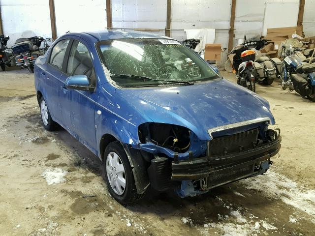 KL1TD56697B130374 - 2007 CHEVROLET AVEO BASE BLUE photo 1