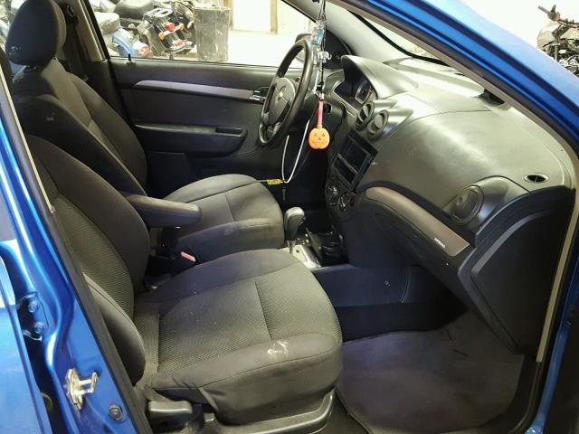 KL1TD56697B130374 - 2007 CHEVROLET AVEO BASE ლურჯი ფოტო 5
