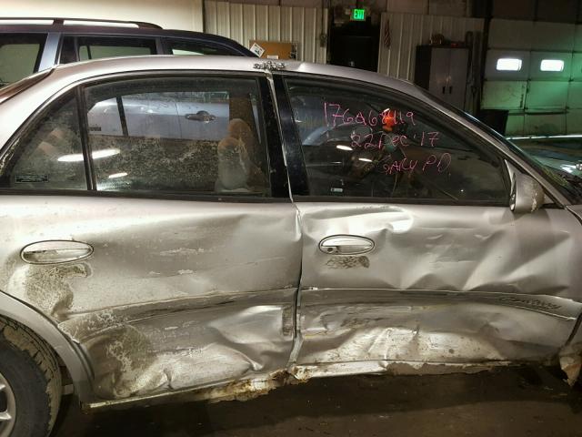 2G4WS52J611202060 - 2001 BUICK CENTURY CU SILVER photo 9