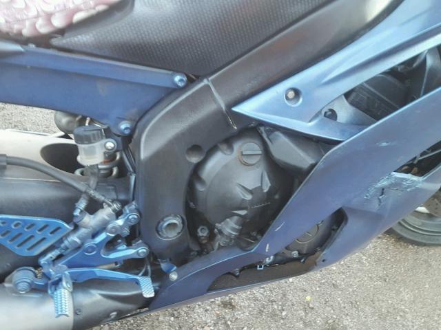 JYARJ16E49A016735 - 2009 YAMAHA YZFR6 BLUE photo 7