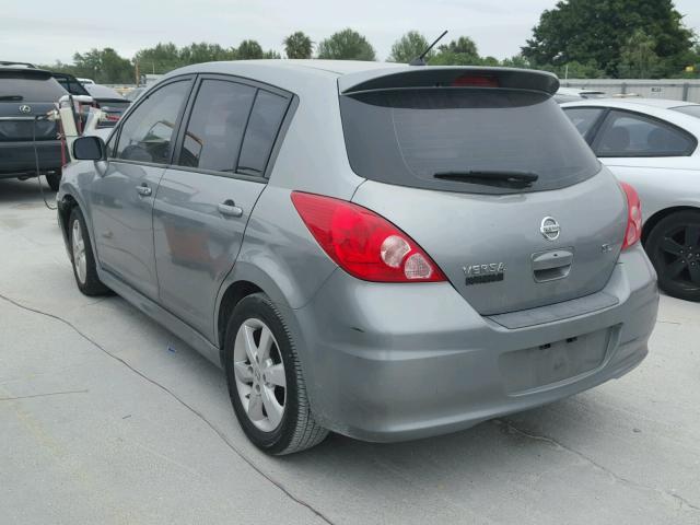 3N1BC1CP8AL382204 - 2010 NISSAN VERSA S GRAY photo 3