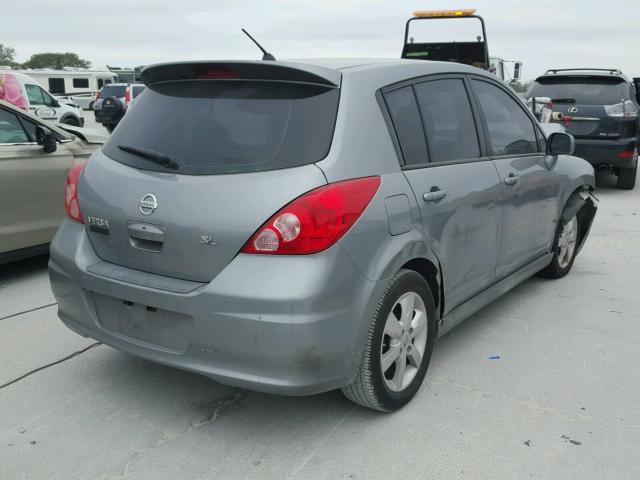 3N1BC1CP8AL382204 - 2010 NISSAN VERSA S GRAY photo 4