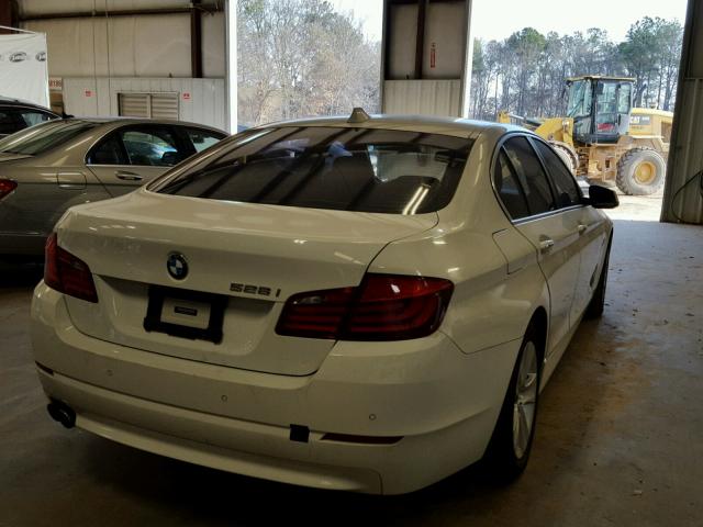 WBAXG5C52DDY36550 - 2013 BMW 528 I WHITE photo 4