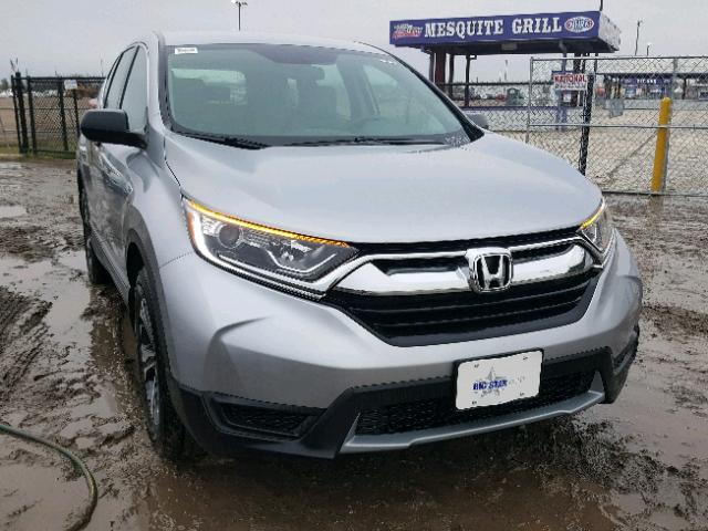 7FARW5H3XHE010571 - 2017 HONDA CR-V LX SILVER photo 1