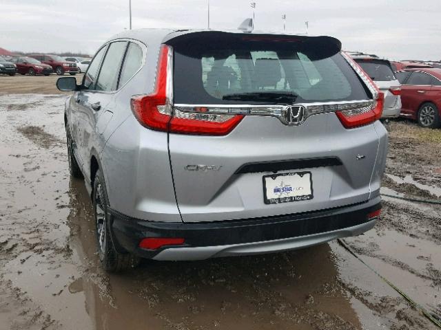 7FARW5H3XHE010571 - 2017 HONDA CR-V LX SILVER photo 3