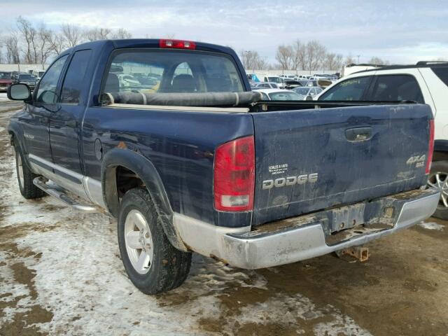 1D7HU18D13S357660 - 2003 DODGE RAM 1500 S BLUE photo 3