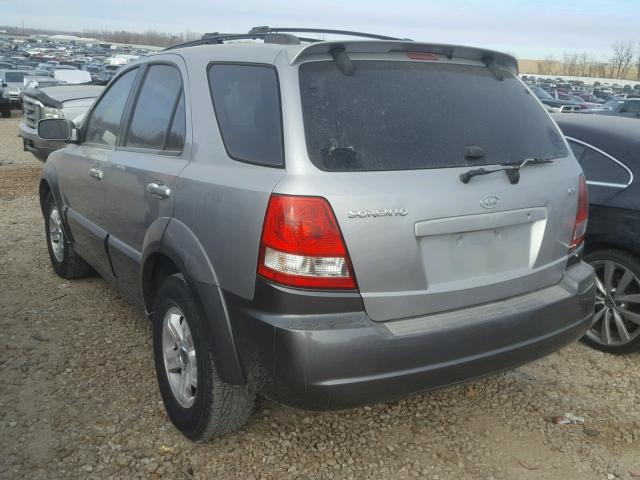 KNDJC733135107169 - 2003 KIA SORENTO EX GRAY photo 3