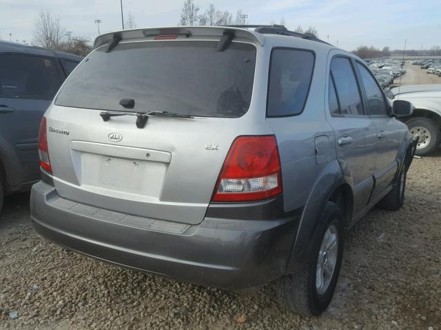 KNDJC733135107169 - 2003 KIA SORENTO EX GRAY photo 4