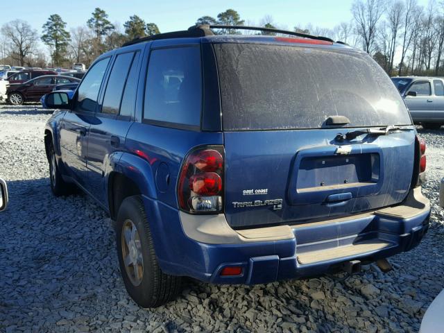 1GNDS13S062305808 - 2006 CHEVROLET TRAILBLAZE BLUE photo 3